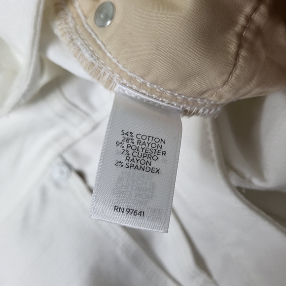 J.Jill White Cropped Pants Size 16 Petite 16P - Picture 9 of 12